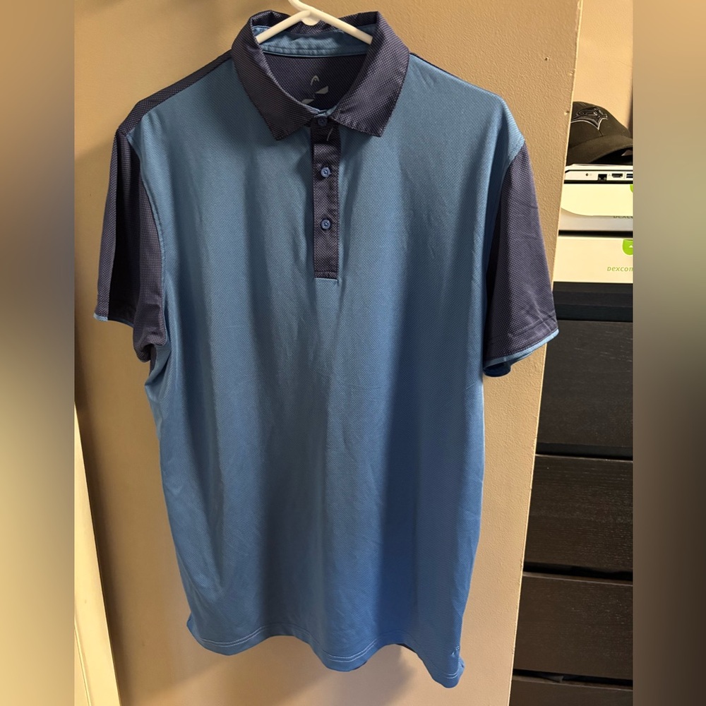 Head Two-Tone Blue Polo Shirt - Picture 1 of 5